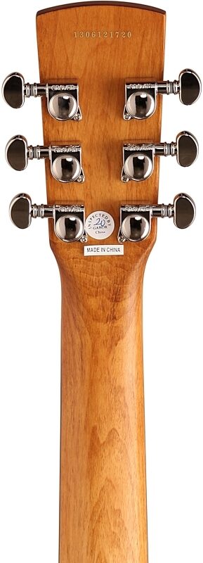 Epiphone Dobro Hound Dog Roundneck Resonator Guitar, Vintage Brown, Headstock Straight Back