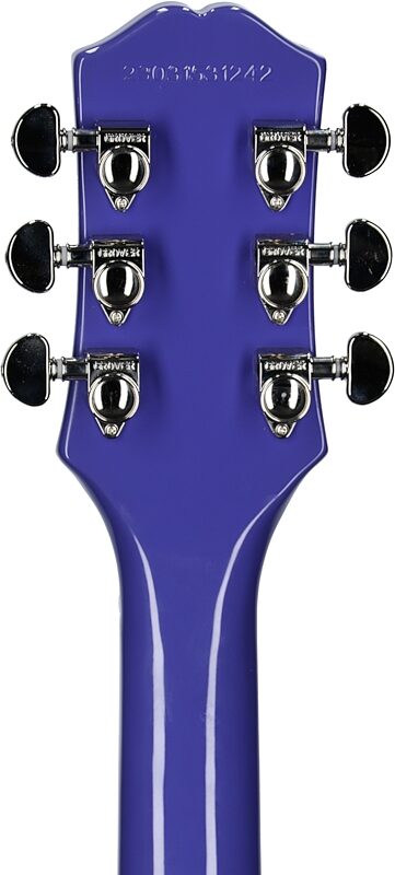 Epiphone Exclusive Les Paul Standard 60s Electric Guitar, Purple Sparkle, Headstock Straight Back