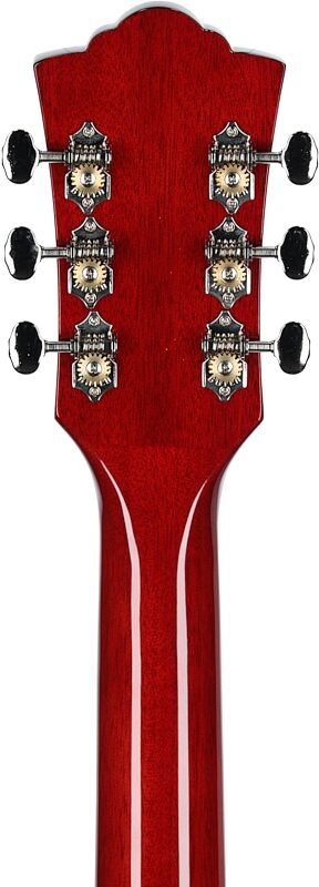 Guild D-140 Acoustic Guitar (with Case), Cherry Burst, Headstock Straight Back