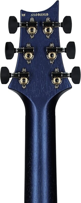 PRS Paul Reed Smith S2 Vela Satin Electric Guitar (with Gig Bag), Metallic Midnight, Headstock Straight Back
