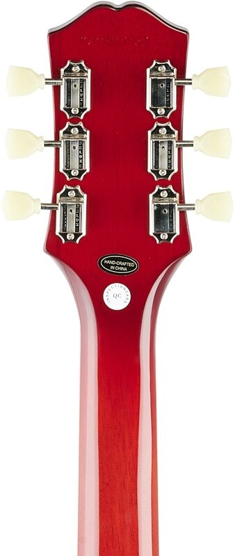 Epiphone SG Standard '61 Maestro Vibrola Electric Guitar, Vintage Cherry, Headstock Straight Back