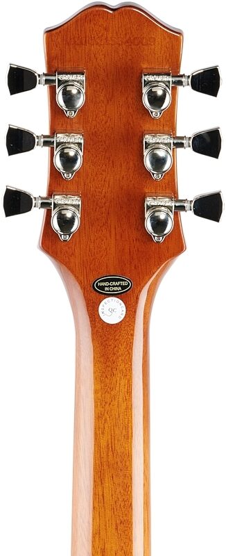 Epiphone Les Paul Modern Figured Electric Guitar, Magma Orange Fade, Blemished, Headstock Straight Back