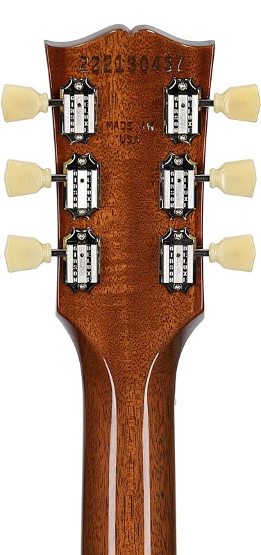 Gibson Les Paul Standard '50s Custom Color Electric Guitar, Plain Top (with Case), Classic White, Headstock Straight Back