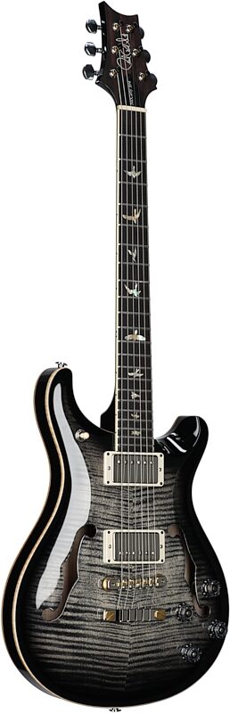 PRS Paul Reed Smith McCarty 594 Hollowbody II 10-Top Electric Guitar (with Case), Charcoal Burst, Serial Number 0278631, Body Left Front