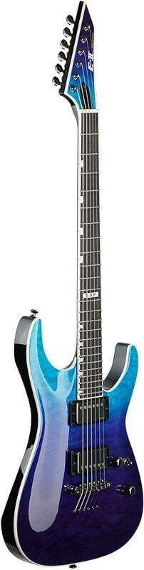 ESP EII Horizon NTII Electric Guitar (with Case), Blue Purple Gradation, Serial Number ES8620203, Body Left Front