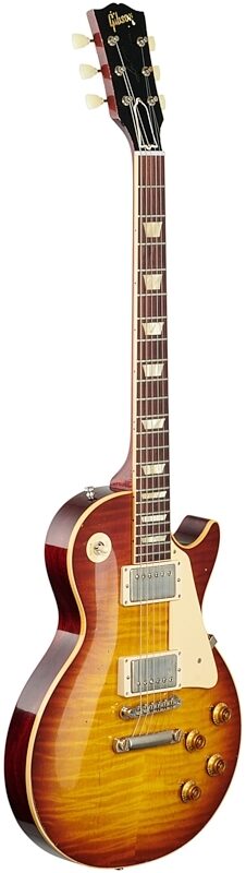 Gibson Custom 1959 Les Paul Standard Murphy Lab Light Aged Electric Guitar (with Case), Cherry Tobacco Burst, Serial Number 91442, Body Left Front