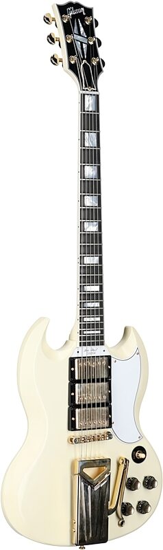 Gibson Custom 60th Anniversary 1961 Les Paul SG Custom VOS Electric Guitar (with Case), Classic White, 18-Pay-Eligible, Serial Number 107441, Body Left Front
