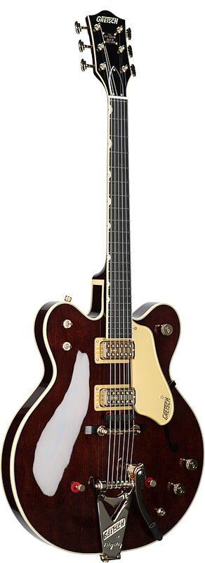 Gretsch G-6122T62 VS 62 Country Gentleman Electric Guitar (with Case), Walnut, Serial Number JT21104073, Body Left Front
