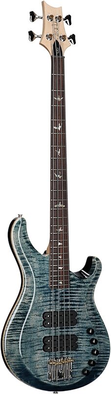 PRS Paul Reed Smith Grainger Electric Bass (with Case), Faded Whale Blue, Serial Number 0334264, Body Left Front