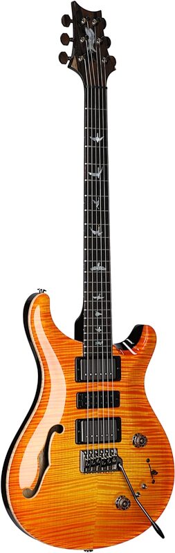 PRS Paul Reed Smith Private Stock Special Semi-Hollow Limited Edition Electric Guitar (with Case), Citrus Glow, Serial Number 0343786, Body Left Front