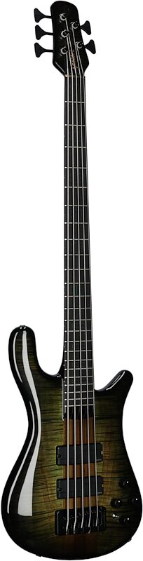 Spector USA NS-5 Neck Through Electric Bass, 5-String (with Case), Haunted Gloss, Serial Number 604, Body Left Front