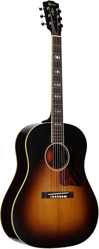 Gibson Historic 1936 Advanced Jumbo Acoustic Guitar (with Case), Vintage Sunburst, Serial Number 21982031, Body Left Front