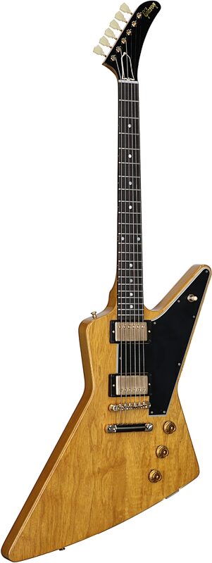 Gibson Custom 1958 Korina Explorer Electric Guitar (with Case), Black Pickguard, Serial Number 821112, Body Left Front