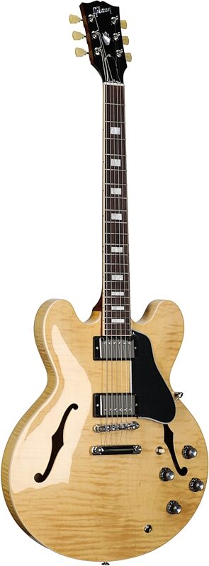 Gibson ES-335 Figured Electric Guitar (with Case), Antique Natural, Serial Number 222220294, Body Left Front