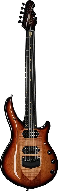 Ernie Ball Music Man Majesty 7 John Petrucci 20th Anniversary Electric Guitar (with Case), Honey Butter Burst, Serial Number M015940, Body Left Front