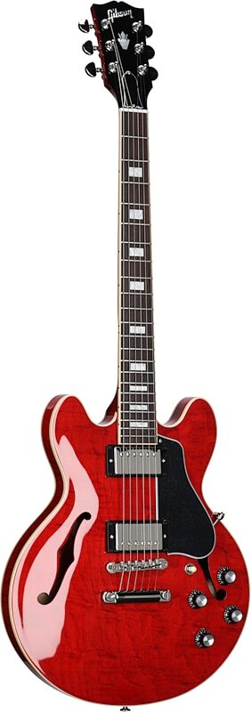 Gibson ES-339 Figured Electric Guitar (with Case), '60s Cherry, Serial Number 224920170, Body Left Front