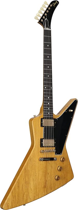 Gibson Custom 1958 Korina Explorer Electric Guitar (with Case), Black Pickguard, 18-Pay-Eligible, Serial Number 821402, Body Left Front