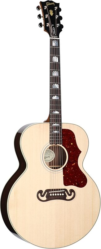 Gibson SJ-200 Studio Rosewood Jumbo Acoustic-Electric Guitar (with Case), Antique Natural, Serial Number 22872009, Body Left Front