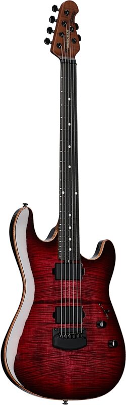 Ernie Ball Music Man Sabre HT Electric Guitar (with Mono Gig Bag), Raspberry Burst, Serial Number H03922, Body Left Front