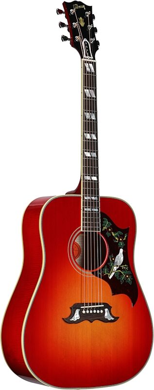 Gibson Dove Original Acoustic-Electric Guitar (with Case), Vintage Cherry, Serial Number 23072038, Body Left Front
