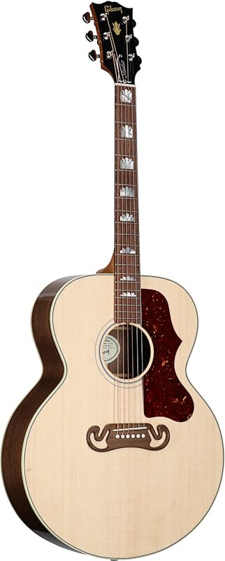 Gibson SJ-200 Studio Walnut Jumbo Acoustic-Electric Guitar (with Case), Antique Natural, Serial Number 23152049, Body Left Front