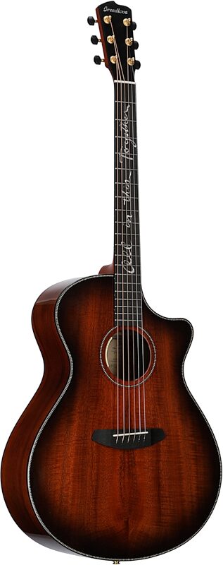 Breedlove Jeff Bridges Oregon Dreadnought Concerto CE Acoustic-Electric Guitar (with Gig Bag), New, Serial Number 27889, Body Left Front