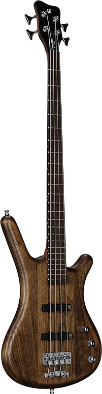 Warwick GPS Corvette Standard Electric Bass (with Gig Bag), Antique Tobacco, Serial Number GPS A 010897-23, Body Left Front