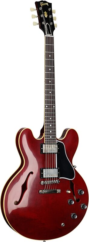 Gibson Custom 1961 ES-335 Murphy Lab Ultra Light Aged Electric Guitar (with Case), 60s Cherry, Serial Number 130239, Body Left Front