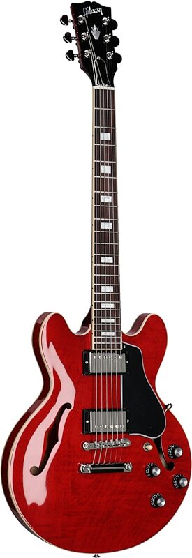 Gibson ES-339 Figured Electric Guitar (with Case), &#039;60s Cherry, Serial Number 204430074, Body Left Front
