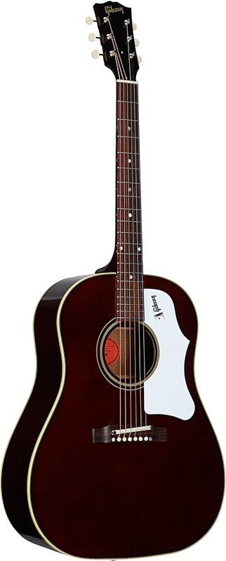 Gibson '60s J-45 Original Acoustic Guitar (with Case), Wine Red, Serial Number 20813099, Body Left Front