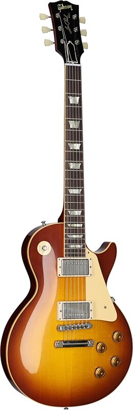 Gibson Custom 1958 Les Paul Standard Reissue Electric Guitar (with Case), Iced Tea Burst, Serial Number 83652, Body Left Front