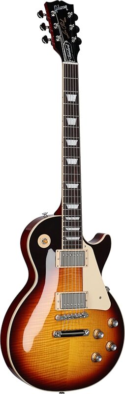 Gibson Exclusive '60s Les Paul Standard AAA Flame Top Electric Guitar (with Case), Bourbon Burst, Serial Number 210930373, Body Left Front