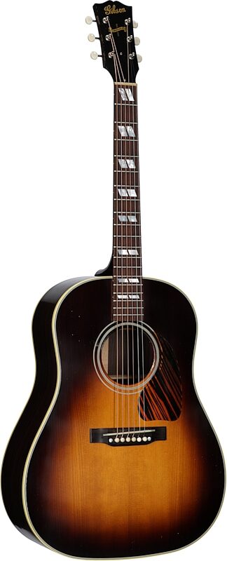 Gibson Custom Shop Murphy Lab 1942 Banner Southern Jumbo Acoustic Guitar (with Case), Light Aged Vintage Sunburst, Serial Number 21483044, Body Left Front