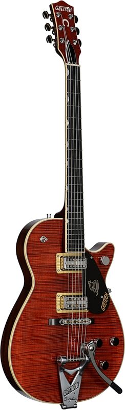 Gretsch G6130T Limited Edition Sidewinder Electric Guitar (with Case), Bourbon, Serial Number JT23041576, Body Left Front