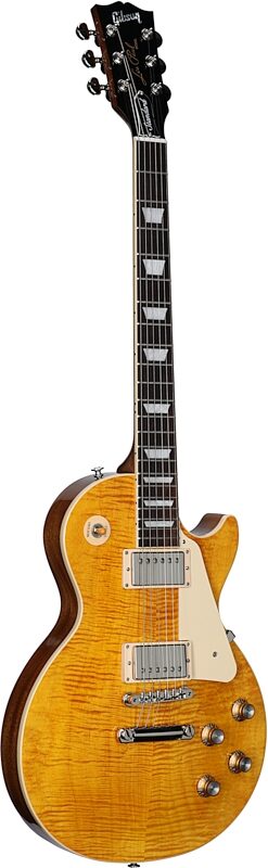 Gibson Les Paul Standard 60s Custom Color Electric Guitar, Figured Top (with Case), Honey Amber, Serial Number 219130264, Body Left Front