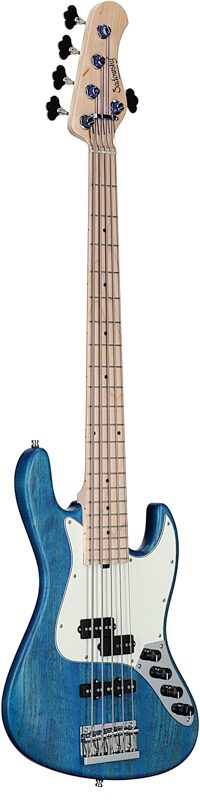 Sadowsky MetroLine 21-Fret Vintage P/J Electric Bass, 5-String (with Gig Bag), Ocean Blue, Serial Number SML E 002914-23, Body Left Front