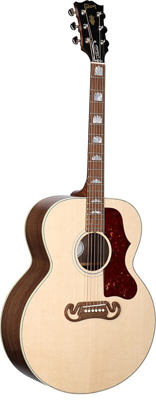 Gibson SJ-200 Studio Walnut Jumbo Acoustic-Electric Guitar (with Case), Satin Natural, Serial Number 22763036, Body Left Front
