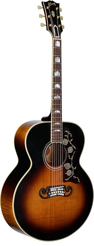 Gibson Custom Shop Murphy Lab 1957 SJ-200 Jumbo Acoustic Flat Top Guitar (with Case), Light Aged Vintage Sunburst, Serial Number 22953012, Body Left Front