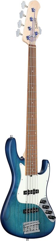 Sadowsky MetroLine 22-Fret Will Lee Signature Bass, 5-String (with Gig Bag), Bora Burst, Serial Number SML G 003219-23, Body Left Front