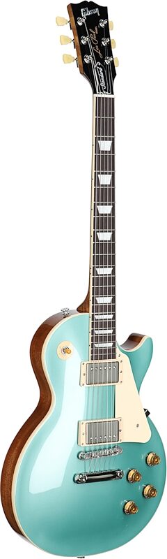 Gibson Les Paul Standard 50s Custom Color Electric Guitar, Plain Top (with Case), Inverness Green, Serial Number 221230409, Body Left Front