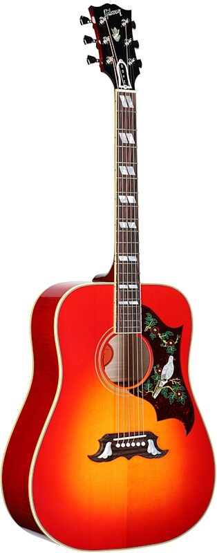 Gibson Dove Original Acoustic-Electric Guitar (with Case), Vintage Cherry, Serial Number 23183196, Body Left Front