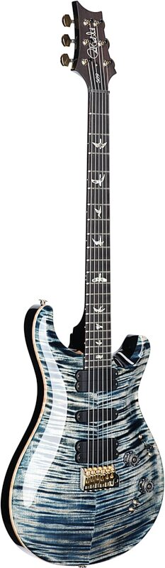 PRS Paul Reed Smith 509 10-Top Electric Guitar, Faded Whale Blue, Serial Number 0372063, Body Left Front