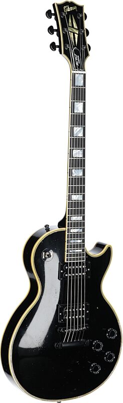 Gibson Custom Kirk Hammett 1989 Les Paul Custom Electric Guitar (with Case), Ebony, Serial Number Kh100, Body Left Front