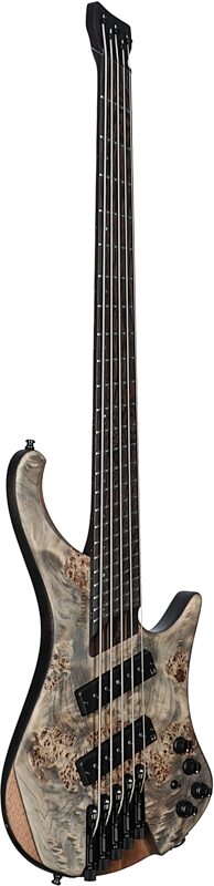Ibanez EHB1505MS Bass Guitar, 5-String (with Gig Bag), Black Ice Flat, Serial Number 211P02I230912140, Body Left Front