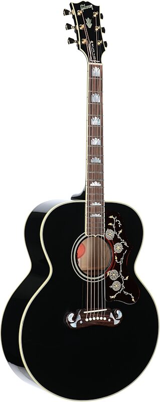Gibson Elvis Presley SJ-200 Jumbo Acoustic-Electric Guitar (with Case), Ebony, Serial Number 23193073, Body Left Front
