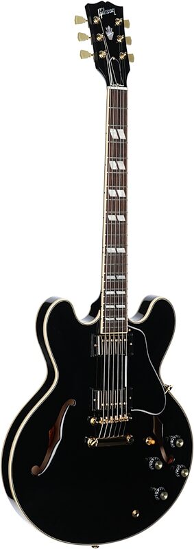 Gibson Limited Edition ES-345 Electric Guitar (with Case), Ebony, Serial Number 232710234, Body Left Front