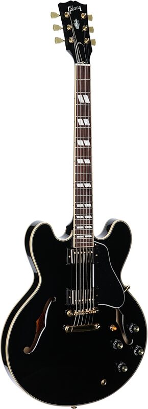 Gibson Limited Edition ES-345 Electric Guitar (with Case), Ebony, Serial Number 208020264, Body Left Front