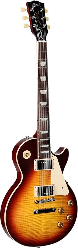 Gibson Les Paul Standard '50s AAA Top Electric Guitar (with Case), Bourbon Burst, Serial Number 214230152, Body Left Front