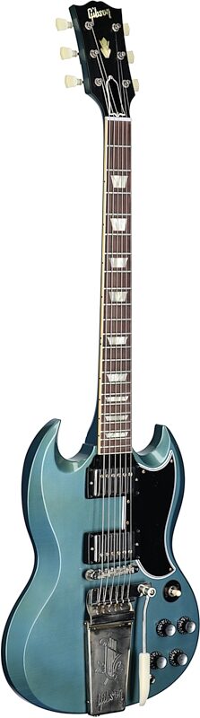 Gibson Custom 1964 SG Maestro Murphy Lab Ultra Light Age (with Case), Pelham Blue, Serial Number 400134, Body Left Front