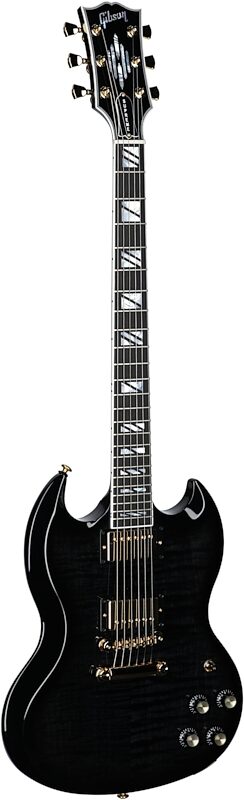 Gibson SG Supreme Electric Guitar (with Case), Ebony Burst, Serial Number 234630046, Body Left Front